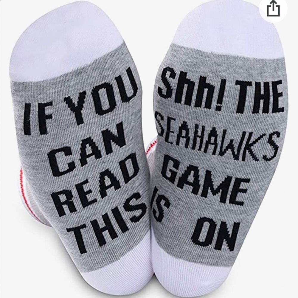 SOLD LAST PACK! NEW Seattle Seahawks Socks 2 Pairs